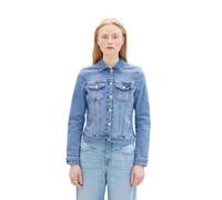 Tom Tailor Denim Damen Jeansjacke 10142 – Light Stone Blue Denim, 98% Baumwolle/2% Elasthan – XS