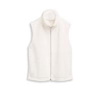 Tom Tailor - Fake-Fur Weste mit Stehkragen Whisper White - Gr. - L