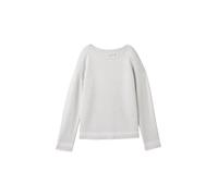 Tom Tailor - Fischgrät Pullover mit LENZING™ ECOVERO™ grey knit heringbone - Gr. - XXXL