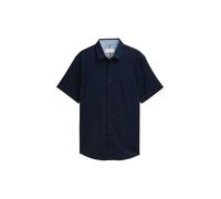 TOM TAILOR - Fitted Kurzarmhemd aus Baumwolle sky captain blue XXXL