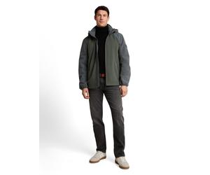 Tom Tailor - Fleecejacke mit Kapuze grün - Gr. - XXXL