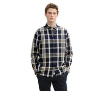 TOM TAILOR Gemustertes Hemd aus Baumwolle, Tarmac Grey Stripe Design, S