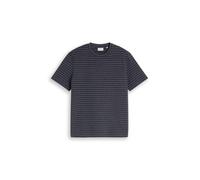 Tom Tailor - Gestreiftes Struktur-Shirt blau - Gr. - M