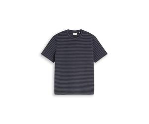 Tom Tailor - Gestreiftes Struktur-Shirt blau - Gr. - XL
