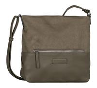 Umhängetasche TOM TAILOR "Gia", Damen, Gr. B/H/T: 27cm x 26cm x 8cm, braun (khaki kombiniert), Lederimitat, clean, gepflegt, unifarben, Taschen Umhängetasche, Damen Schultertasche, in Leooptik, sehr w