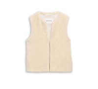 TOM TAILOR Gilet in Felloptik beige | L