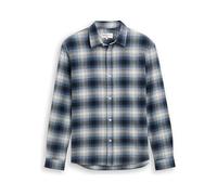 Denim Tom Tailor - Relaxed Fit Hemd mit Karomuster blue shades check - Gr. - XL