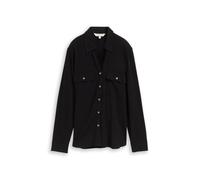 Tom Tailor - Hemdbluse mit Brusttaschen deep black - Gr. - 38