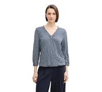 Tom Tailor Henley Langarmshirt, Whisper White, XXL