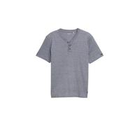 Tom Tailor - Henley T-Shirt aus Baumwolle navy white fine stripe - Gr. - L