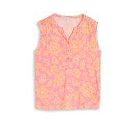 Tom Tailor - Henley Top mit Muster pink big flower design - Gr. - XXL