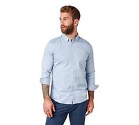 TOM TAILOR Herren 1008320 Slim Fit Hemd Aus Baumwolle, 15837 - Light Blue Oxford, XXL EU