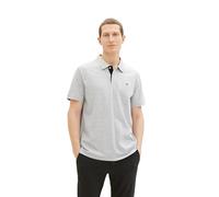 TOM TAILOR Herren 1031006 Basic Piqué Poloshirt, 12035 - Grey Heather Melange, S
