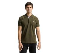 Poloshirt TOM TAILOR, Herren, Gr. M, deep forest grün, Single Jersey, Obermaterial: 100% Baumwolle, regular fit taillenbedeckt, Shirts, mit Logo Stickerei (60390827-M) deep forest grün