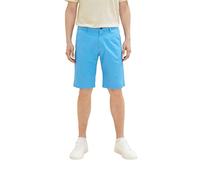 TOM TAILOR Herren 1035037 Slim Chino Bermuda Shorts mit Stretch, 18395 - Rainy Sky Blue, 31