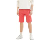 TOM TAILOR Herren 1035037 Slim Chino Bermuda Shorts mit Stretch, 31045 - Soft Berry Red, 40