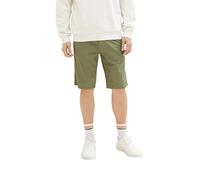 TOM TAILOR Herren 1035037 Slim Chino Bermuda Shorts mit Stretch, 31257 - Oliv Rombos Minimal, 30