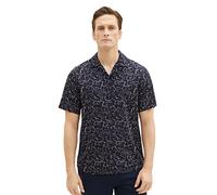 TOM TAILOR Herren 1036232 Sommer-Hemd mit Muster, 31836-Navy Broken Structure Design, M