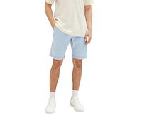 TOM TAILOR Herren 1036292 Bermuda Jeans Shorts, 10112 - Clean Light Stone Blue Denim, 28