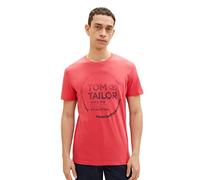TOM TAILOR Herren 1036952 T-Shirt, 31045 - Soft Berry Red, L