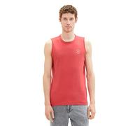 TOM TAILOR Herren 1037261 Tanktop, 31045 - Soft Berry Red, S