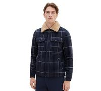 TOM TAILOR - Karierte Jacke navy wool check M