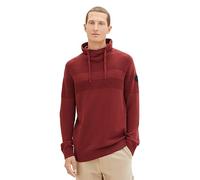 TOM TAILOR Herren 1038247 Strick-Snood aus Baumwolle, 32220-burned Bordeaux red, L