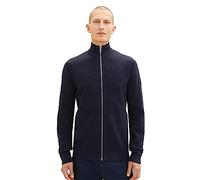 Tom Tailor Herren 1038317 Moderne Strick-Jacke im Struktur-Mix (1er Pack)