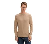 Tom Tailor BASIC CREWNECK 3XL Hazel Brown Melange 31089 (839289) Braun 3XL