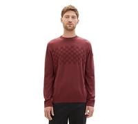 TOM TAILOR Herren 1038671 Crew-Neck Strick-Pullover im Struktur-Mix (1er Pack)