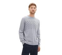 TOM TAILOR Herren 1038671 Crew-Neck Strick-Pullover im Struktur-Mix (1er Pack)