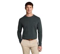 Tom Tailor Herren Rundhals-Pullover BASIC CREWNECK KNIT – Baumwolle, Relaxed Fit, Oliv M