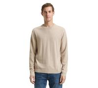 Tom Tailor Herren 1039805 Pullover, 38310 - Cashew Beige Melange, 3XL