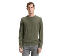 Tom Tailor Rundhalspullover 39401 Damen Tea Leaf Melange 100% Baumwolle Rundhals Regular-Fit XL