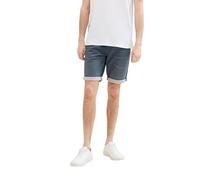 TOM TAILOR Herren Slim Jogg-Jeans Bermuda Shorts mit hohem Stretch, dark stone blue grey denim, 32