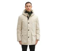 TOM TAILOR Herren 1041321 Arctic Winterpaka mit Abnehmbarer Kapuze, 26199-Beige Alfalfa, S