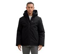 TOM TAILOR Herren 1042206 Gefütterte Jacke mit Abnehmbarer Kapuze, 29999-Black, M