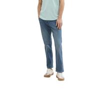 Straight-Jeans TOM TAILOR "MARVIN", Herren, Gr. 32, Länge 32, clean light stone blau denim, Denim/Jeans, Obermaterial: 98% Baumwolle, 2% Elasthan, unifarben, casual, straight fit knöchellang, Jeans, i