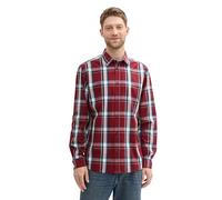 Tom Tailor - Kariertes Hemd burgundy big check - Gr. - XL