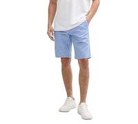 TOM TAILOR - Slim Chino Shorts mit Leinenanteil sapphire blue chambray 33