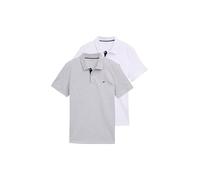 TOM TAILOR Herren 1044879 Poloshirt, 15398-Light Stone Grey Melange, XXL
