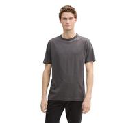 TOM TAILOR - Basic T-Shirt aus Baumwolle Tarmac Grey XXL