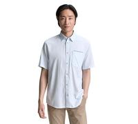 TOM TAILOR Herren 1046098 Hemd, 37911 - Light Blue Slub Structure, XXL EU