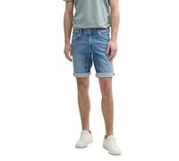 TOM TAILOR Herren 1046254 Bermuda Jeans Shorts, 10119-Used Mid Stone Blue Denim, 31