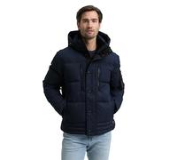 TOM TAILOR Herren 1046971 Pufferjacke mit Abnehmbarer Kapuze, 10668-Sky Captain Blue, XXL