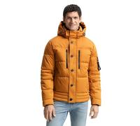 TOM TAILOR Herren 1046971 Pufferjacke mit Abnehmbarer Kapuze, 10821-Peanut Butter Brown, L