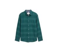 TOM TAILOR Herren 1047338 Regular Fit Hemd mit Logo-Stickerei, 38519-Green Tonal Check, XXL