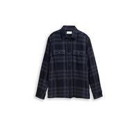 Tom Tailor - Overshirt mit Karomuster navy tonal big check - Gr. - XXL