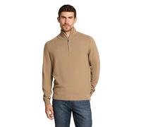 Tom Tailor Herren 1047569 Troyer Strickpullover mit Logo-Stickerei