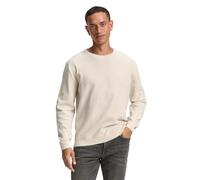 Strickpullover TOM TAILOR, Herren, Gr. L, soft buttercream melange, Strick, Obermaterial: 100% Baumwolle, meliert, casual, regular fit taillenbedeckt, Rundhals, Langarm Bündchen, Pullover, mit Bündche